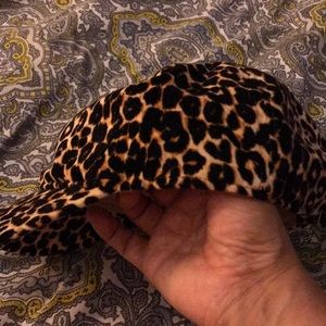 Leopard print old navy cap